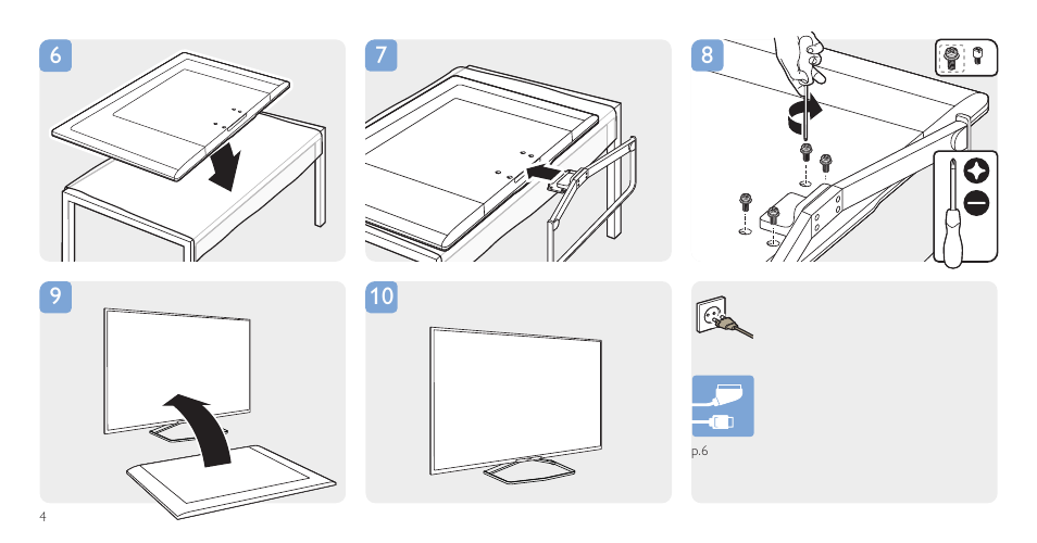 Philips 6800 series Televisor Smart LED 4K Ultra HD ultraplano User Manual | Page 4 / 12