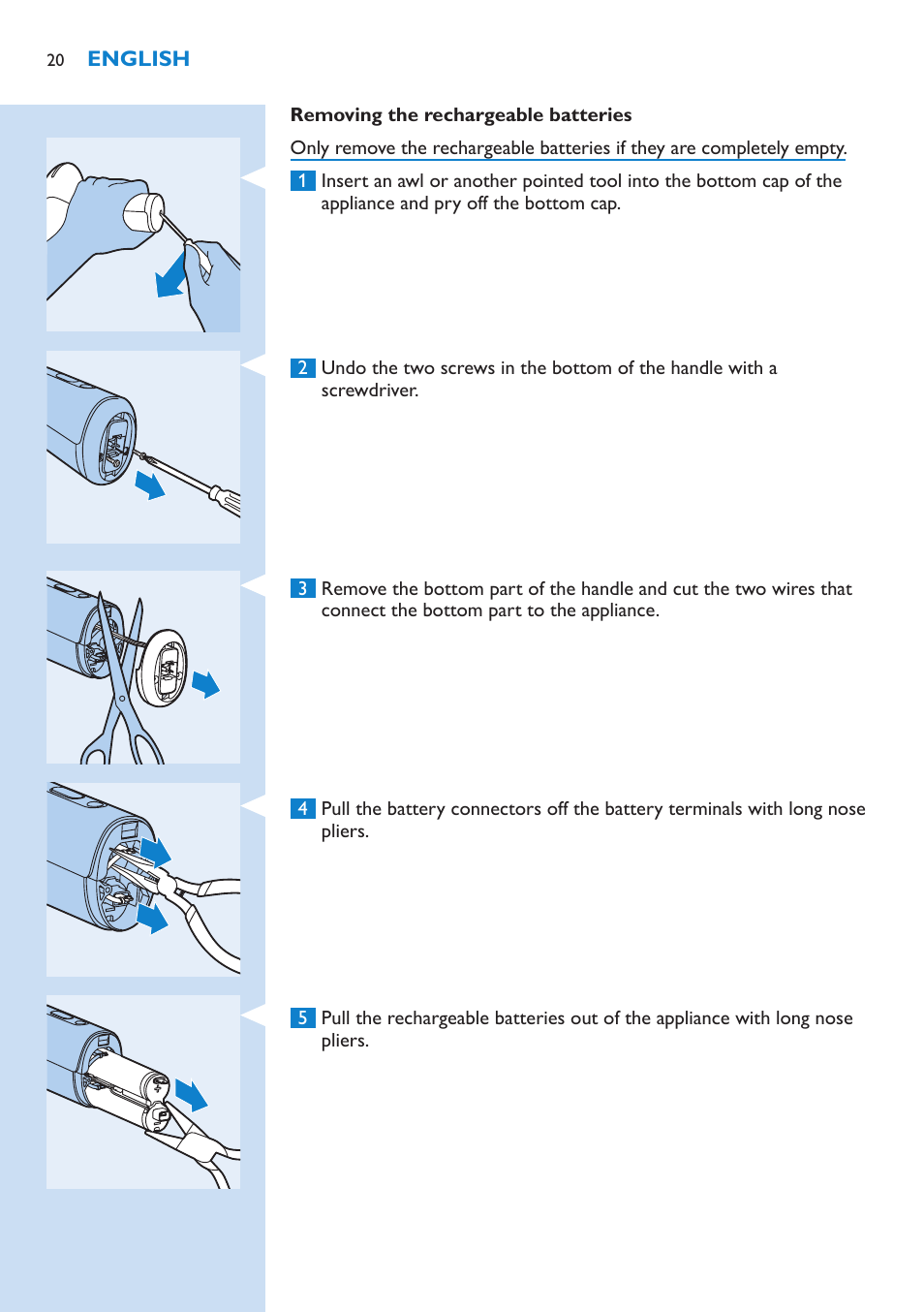 Philips Lumea Sistema de eliminación de vello IPL User Manual | Page 20 / 70