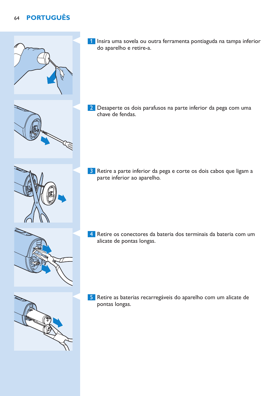 Philips Lumea Sistema de eliminación de vello IPL User Manual | Page 64 / 70