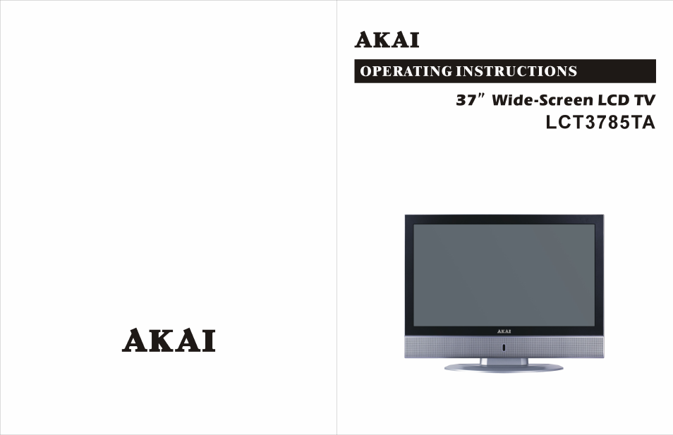Akai LCT3785TA User Manual | 44 pages
