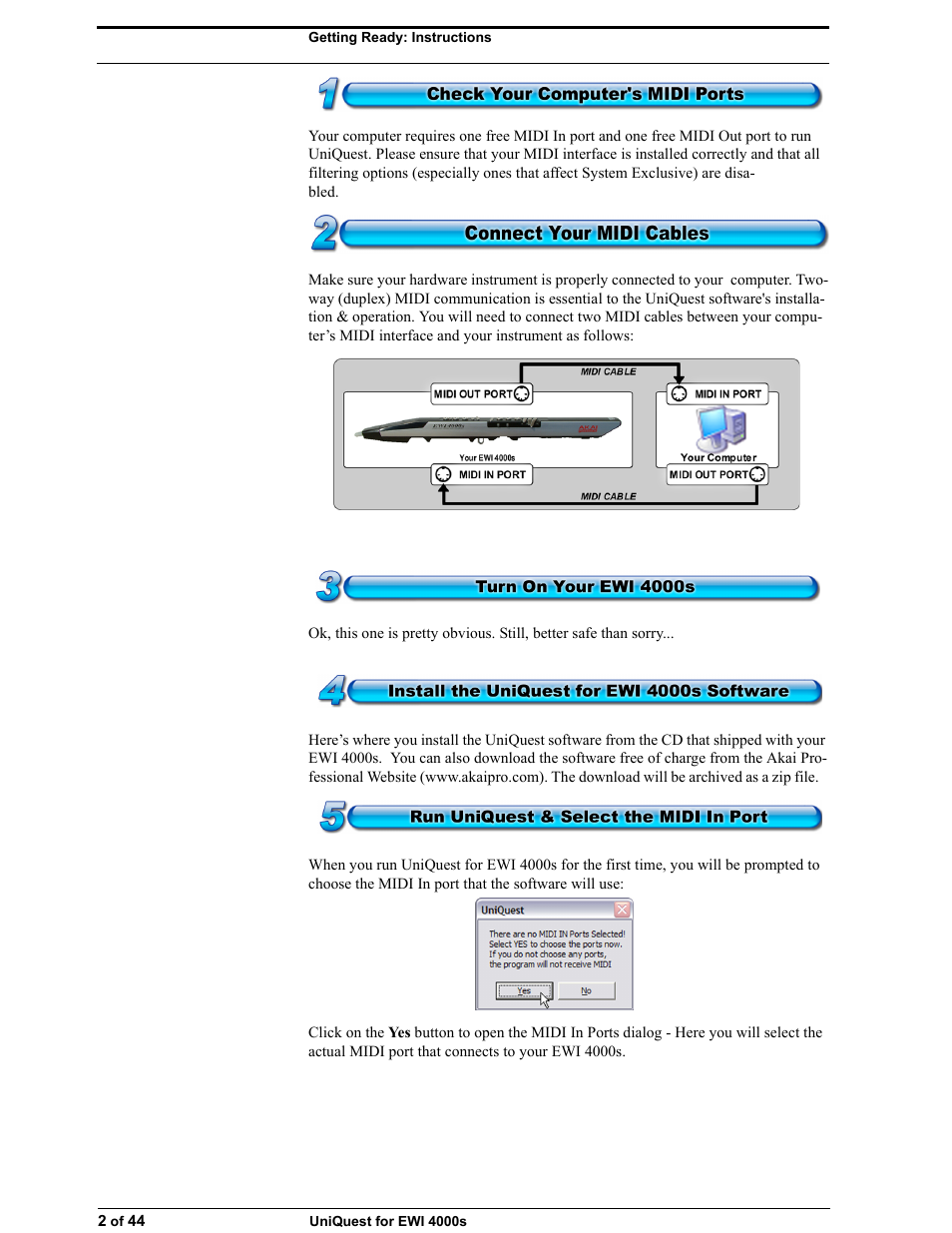 Akai UNIQUEST 4000S User Manual | Page 2 / 44