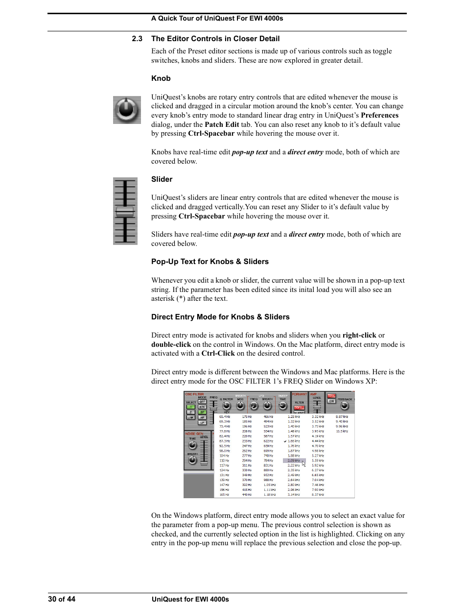3 the editor controls in closer detail | Akai UNIQUEST 4000S User Manual | Page 30 / 44