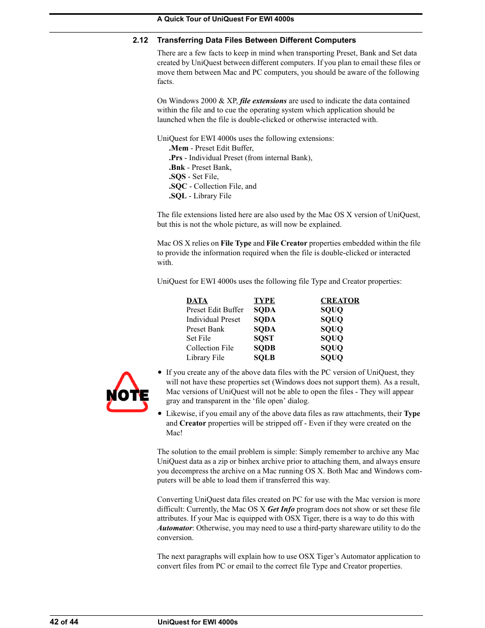 Akai UNIQUEST 4000S User Manual | Page 42 / 44