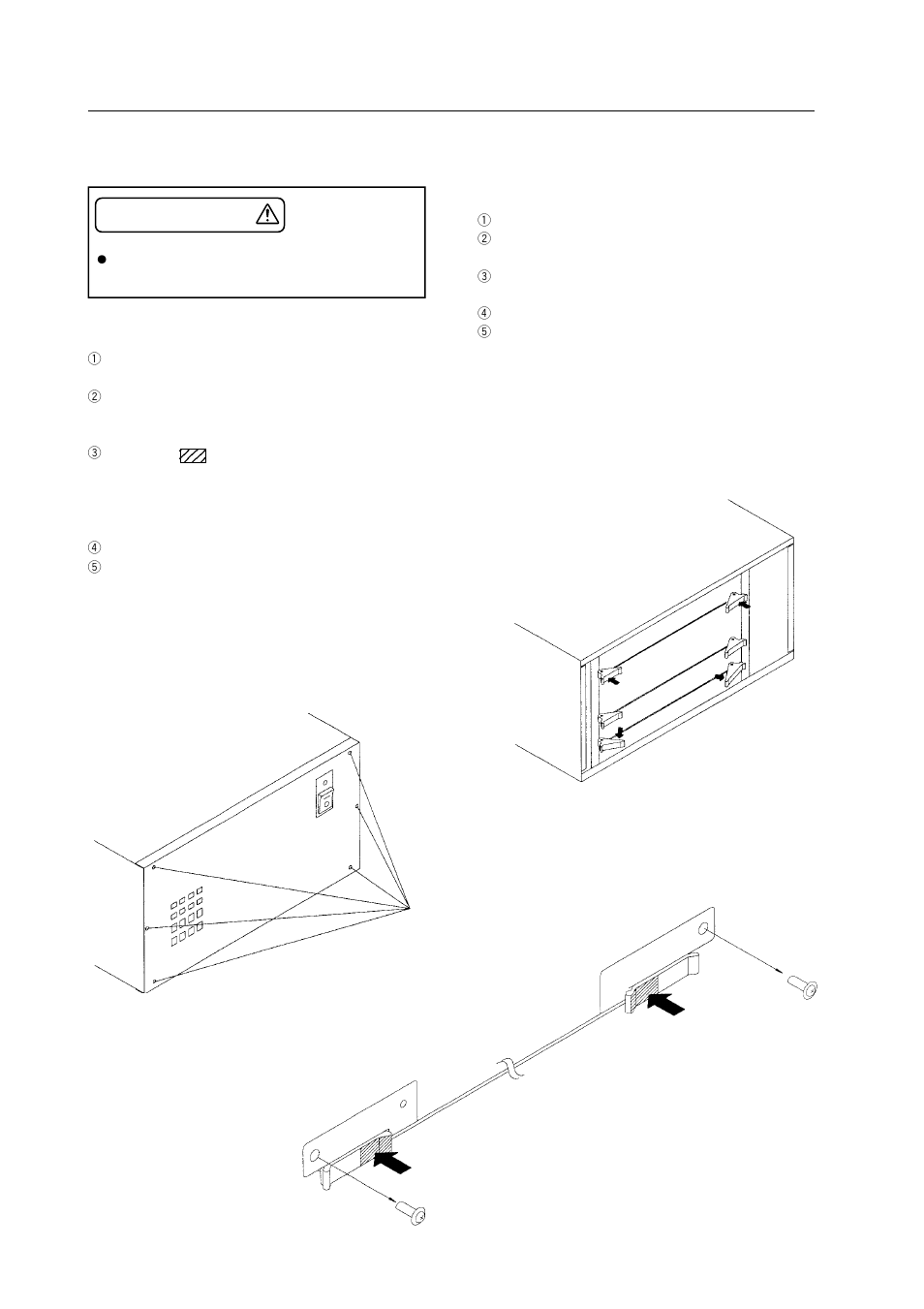 Installing and removing boards, Instamation procedure, Removal procedure | Akai Multi Video Processor RMD-V3104U User Manual | Page 32 / 49