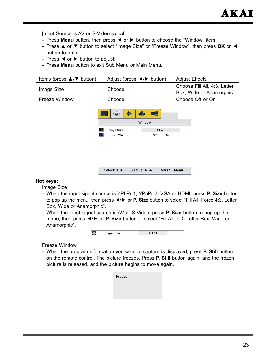 Akai PDP4273M User Manual | Page 24 / 36