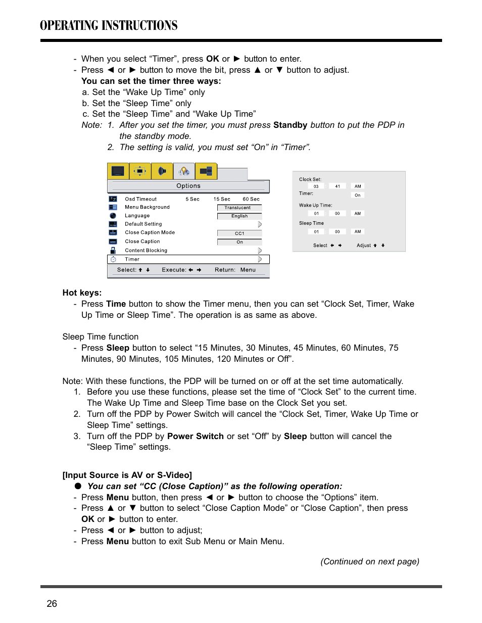 Akai PDP4273M User Manual | Page 27 / 36
