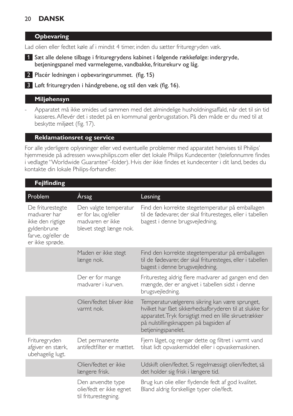 Philips Freidora User Manual | Page 18 / 108