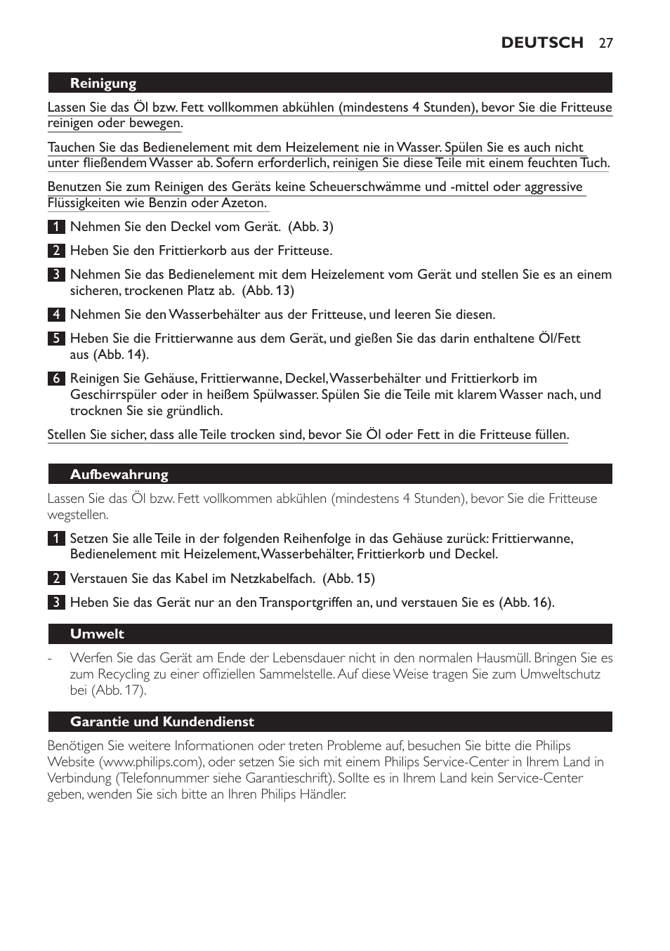 Philips Freidora User Manual | Page 25 / 108