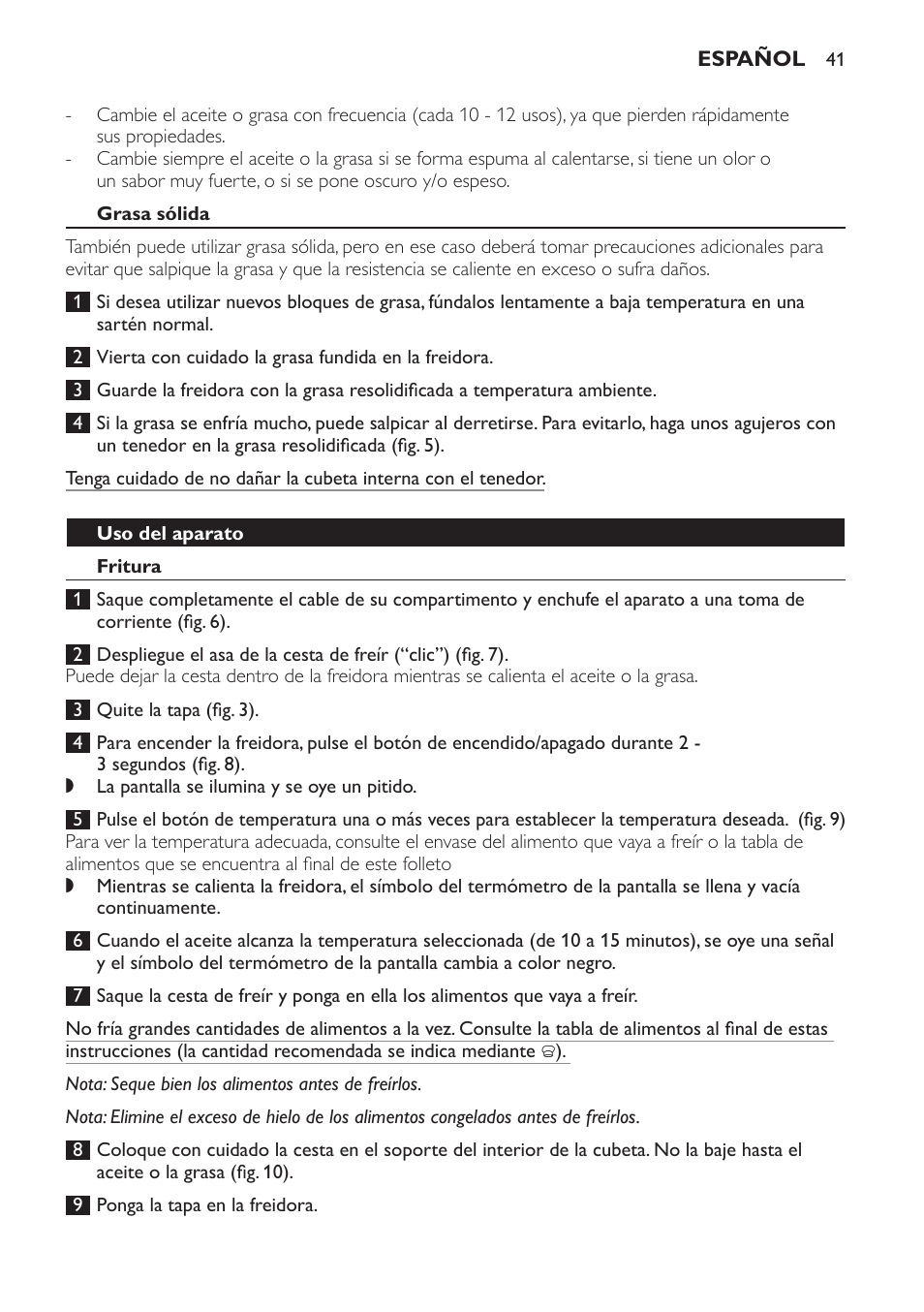 Philips Freidora User Manual | Page 39 / 108