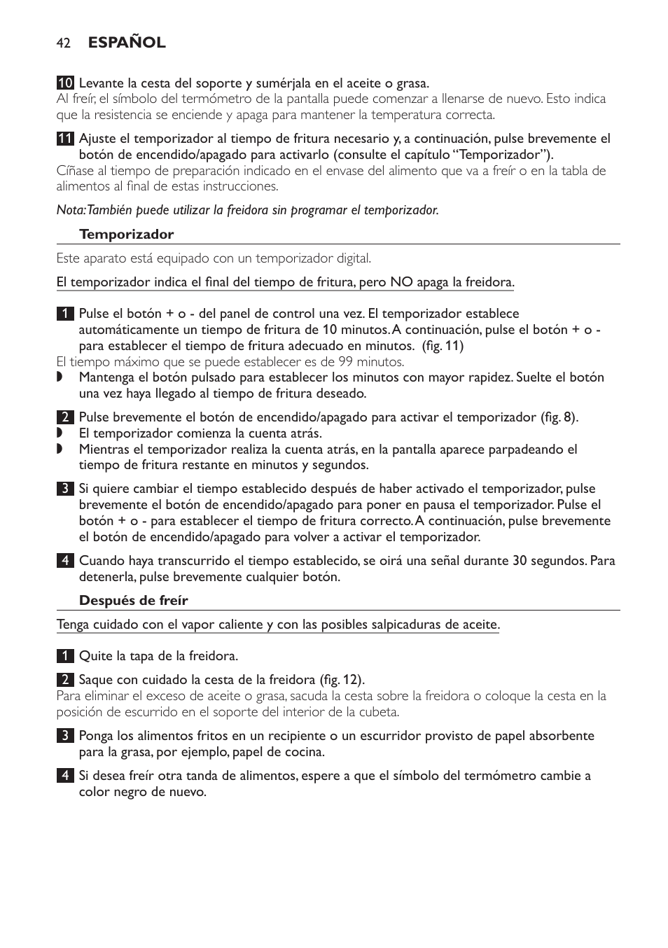 Philips Freidora User Manual | Page 40 / 108