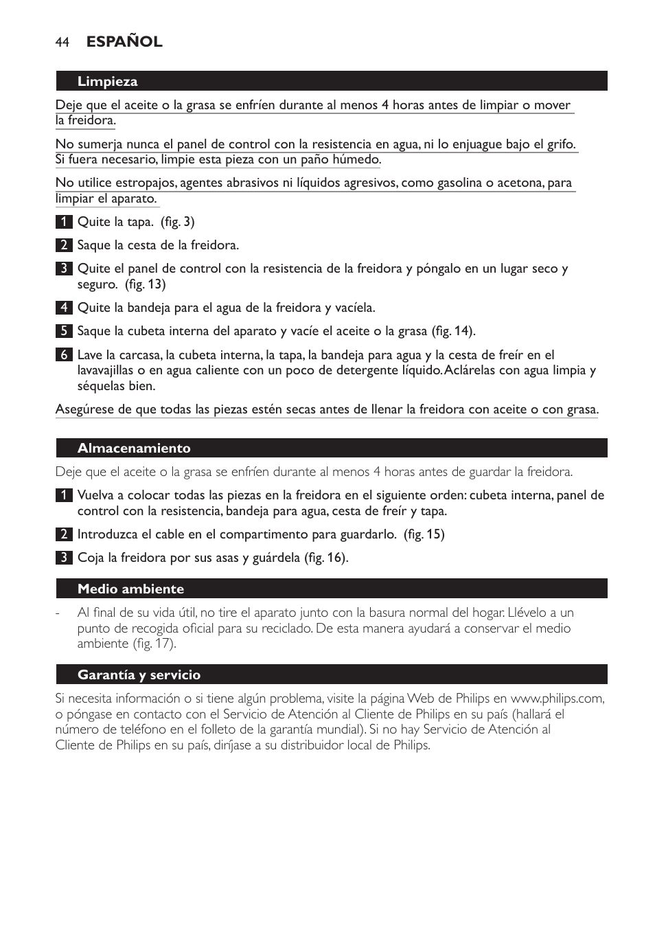 Philips Freidora User Manual | Page 42 / 108