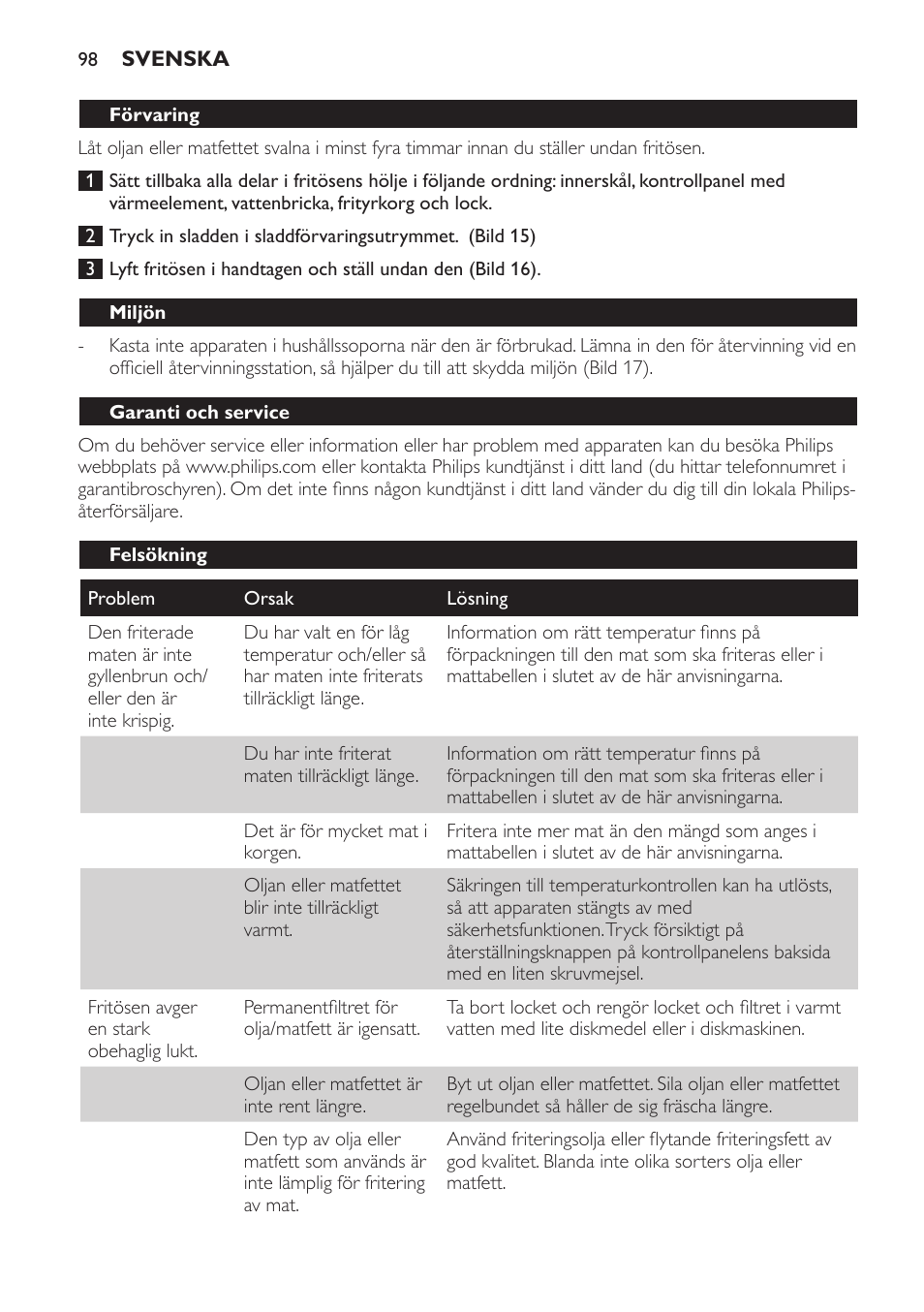 Philips Freidora User Manual | Page 96 / 108