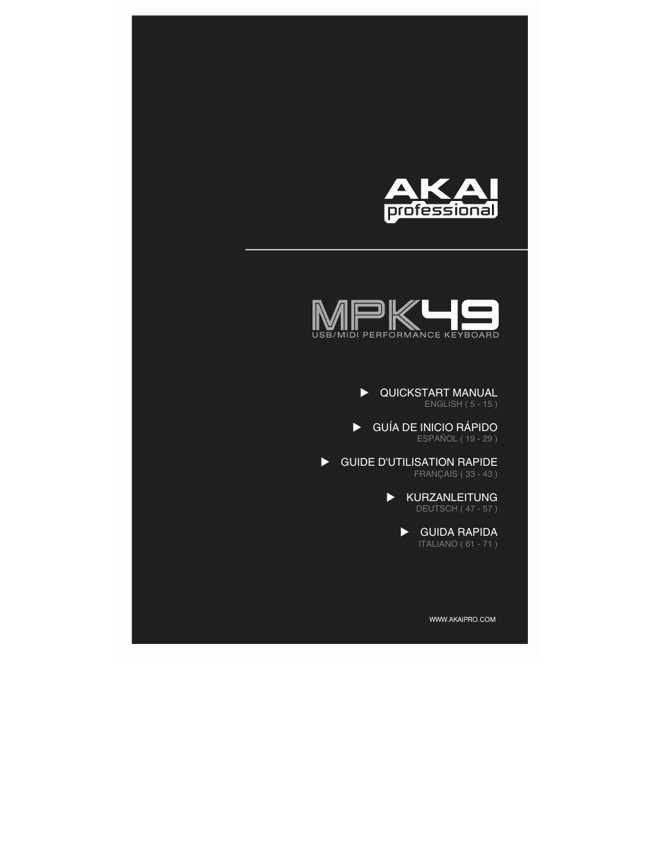 Akai MPK49 User Manual | 76 pages