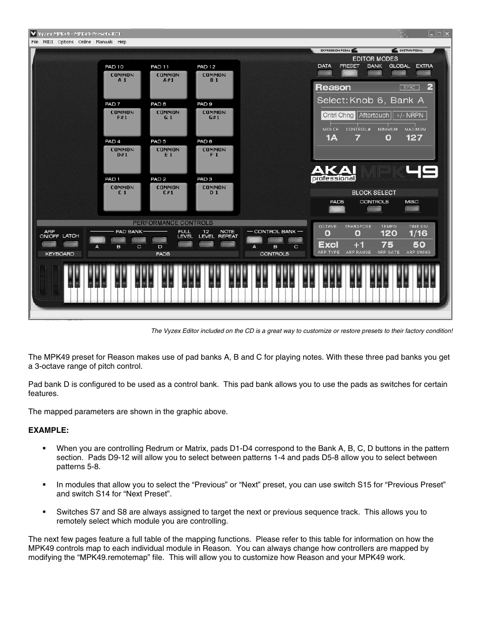 Akai FACTORY PRESET MPK49 User Manual | Page 4 / 20
