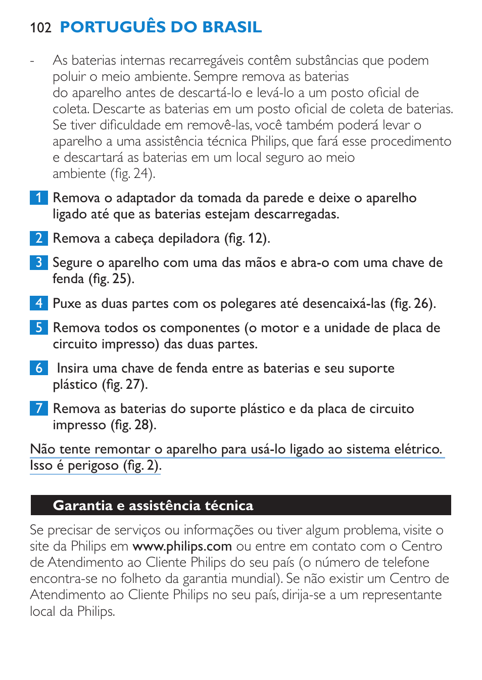 Garantia e assistência técnica | Philips Satinelle Ice Premium Depiladora User Manual | Page 102 / 120