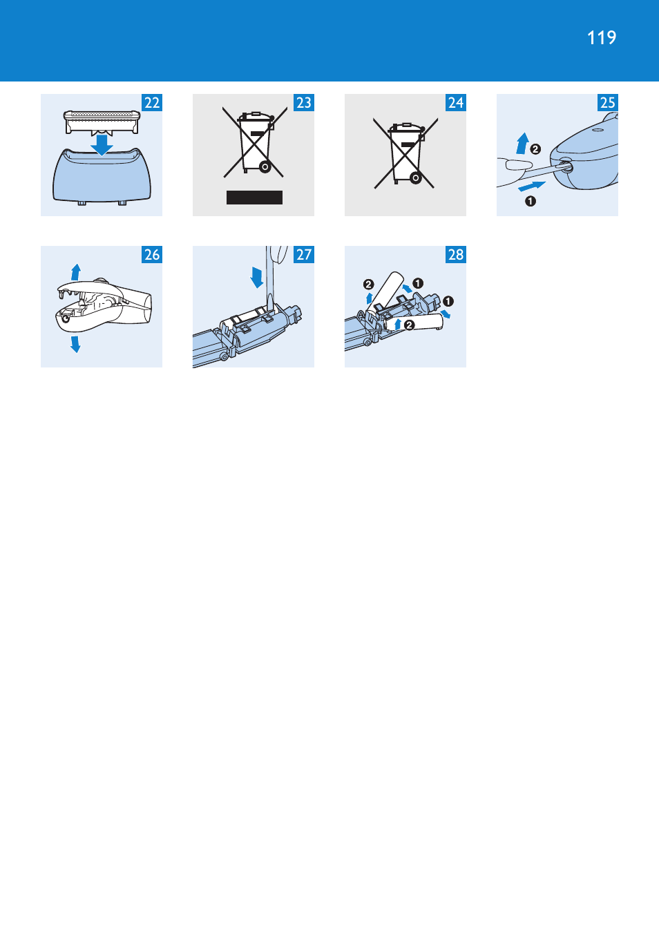 Philips Satinelle Ice Premium Depiladora User Manual | Page 119 / 120