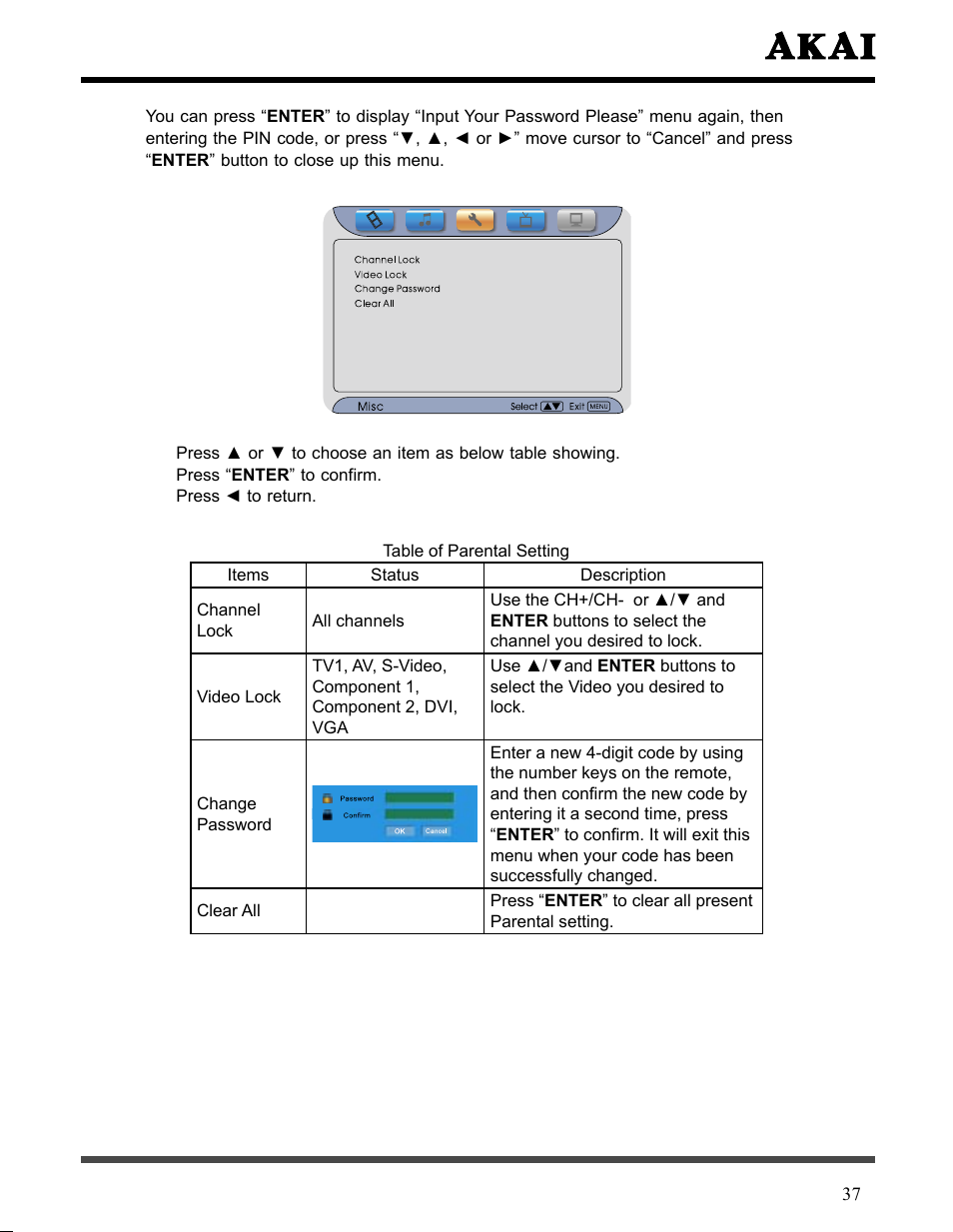 Akai LCT3226 User Manual | Page 38 / 50