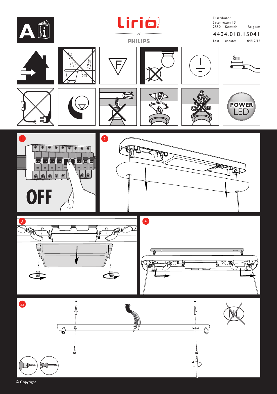 Philips Lirio Colgante User Manual | 5 pages