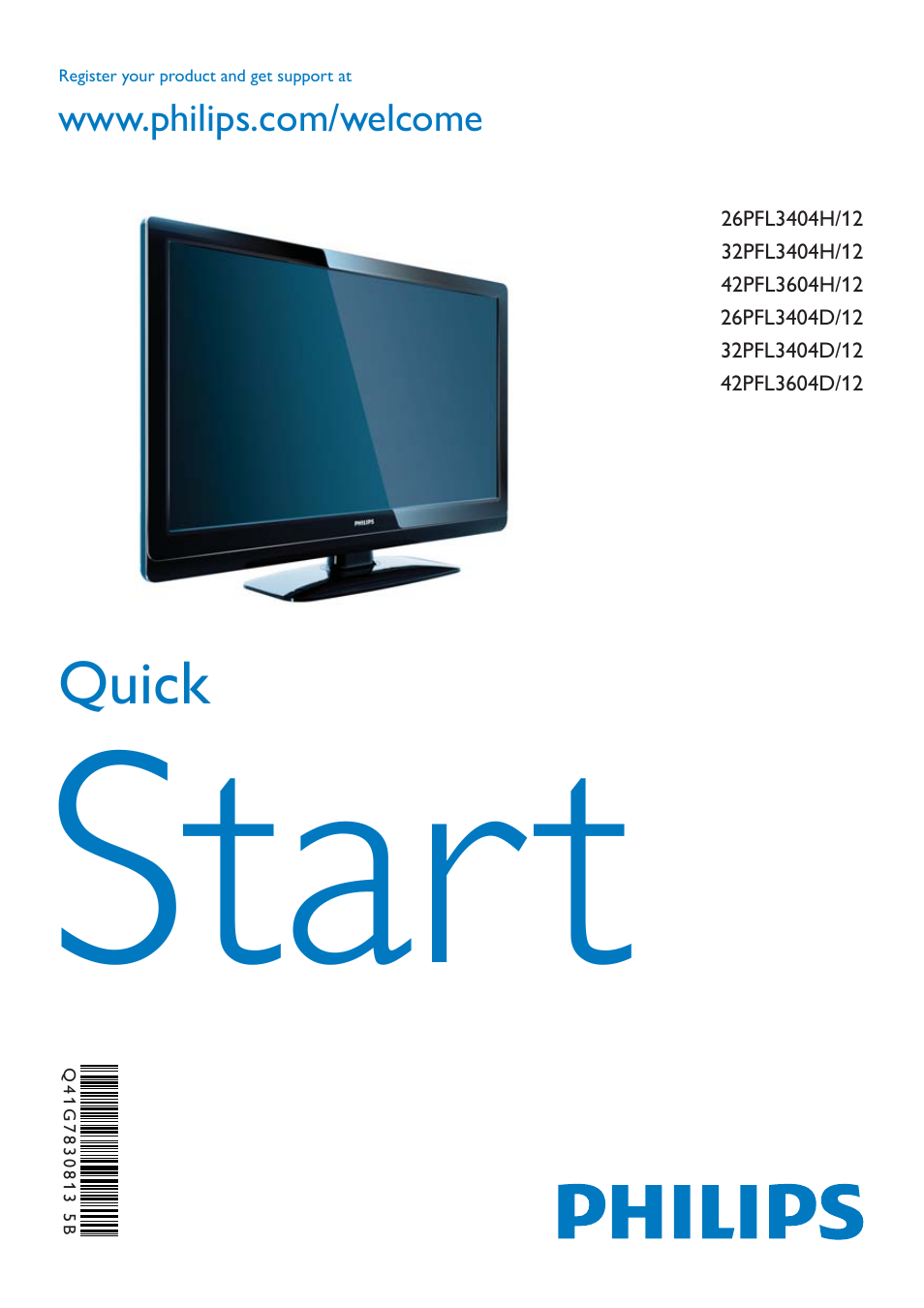 Philips TV LCD User Manual | 11 pages