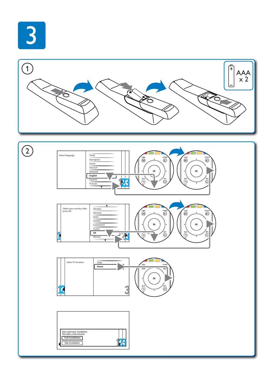 Aaa x 2 | Philips TV LCD User Manual | Page 5 / 11