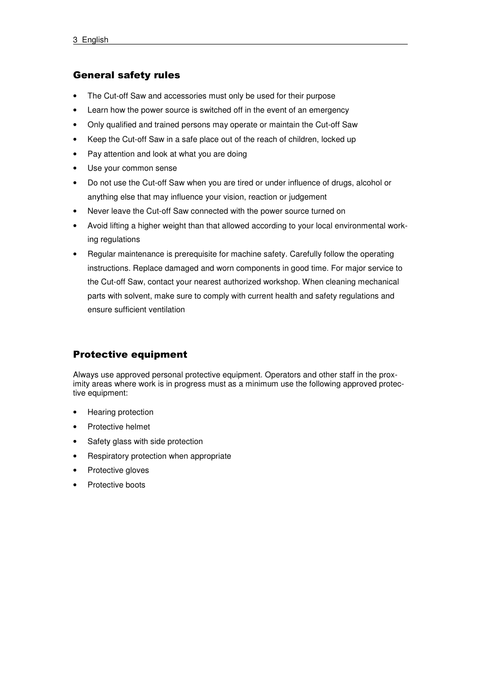 Hqhudo vdihw\ uxohv, 3urwhfwlyh htxlsphqw | Atlas LS 16 User Manual | Page 4 / 10