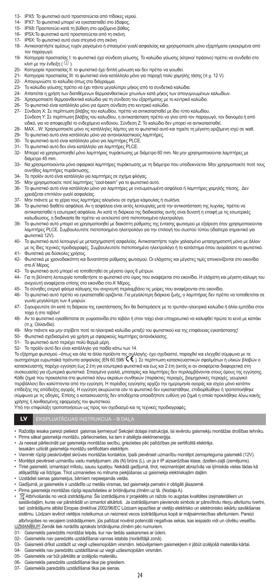 Philips Ecomoods Foco empotrable User Manual | Page 24 / 31