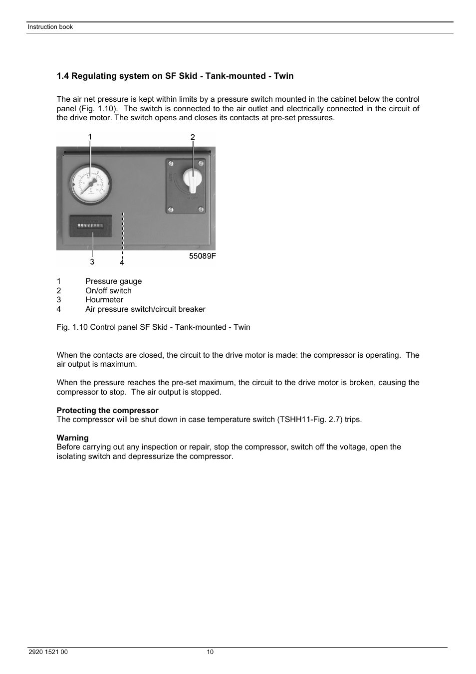 Atlas Air Compressor User Manual | Page 10 / 70