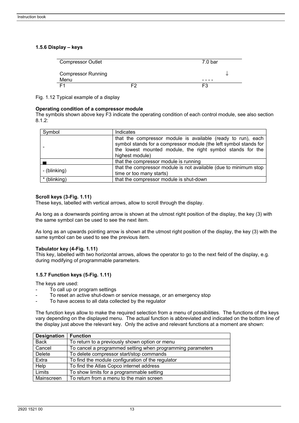 Atlas Air Compressor User Manual | Page 13 / 70