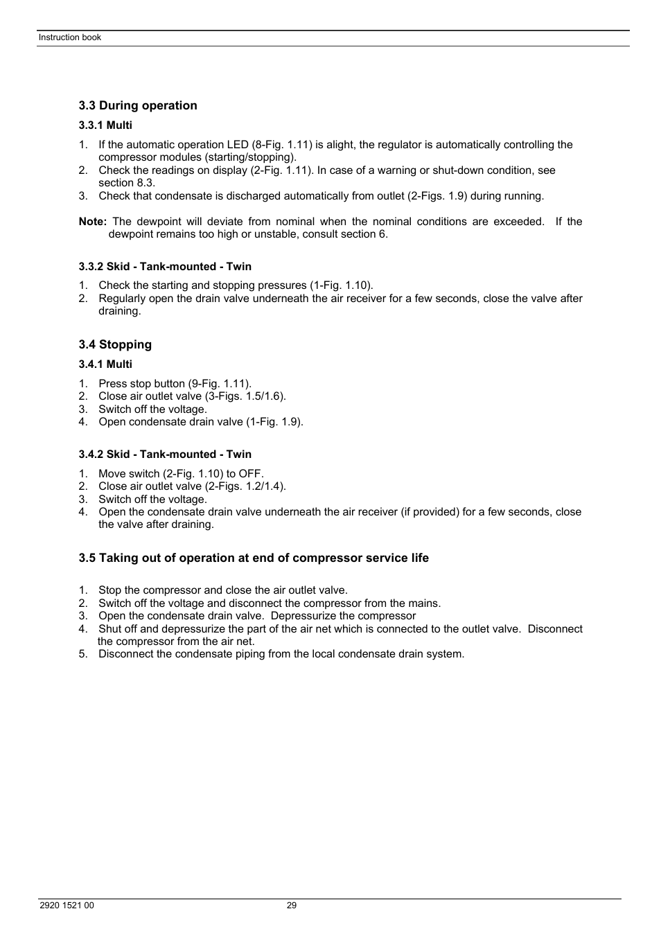 Atlas Air Compressor User Manual | Page 29 / 70