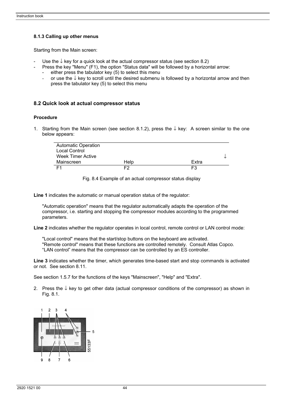 Atlas Air Compressor User Manual | Page 44 / 70