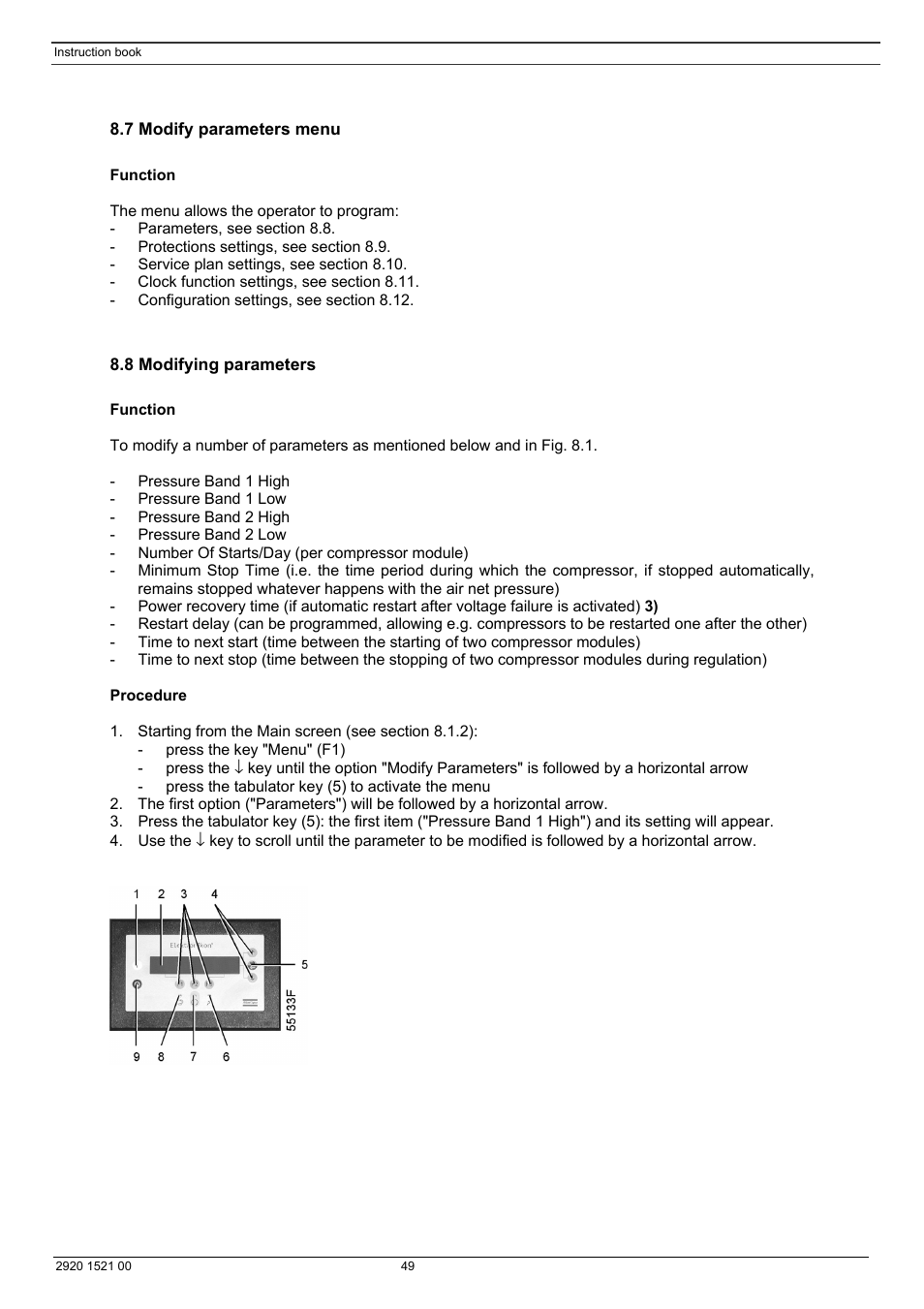 Atlas Air Compressor User Manual | Page 49 / 70