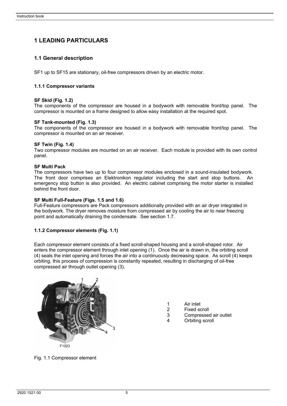 Atlas Air Compressor User Manual | Page 5 / 70