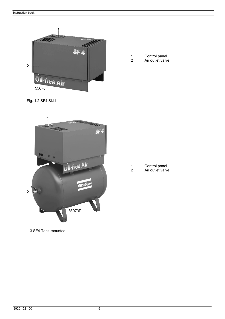 Atlas Air Compressor User Manual | Page 6 / 70