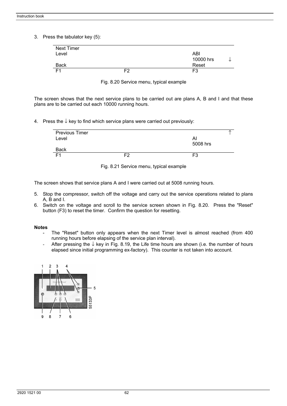 Atlas Air Compressor User Manual | Page 62 / 70