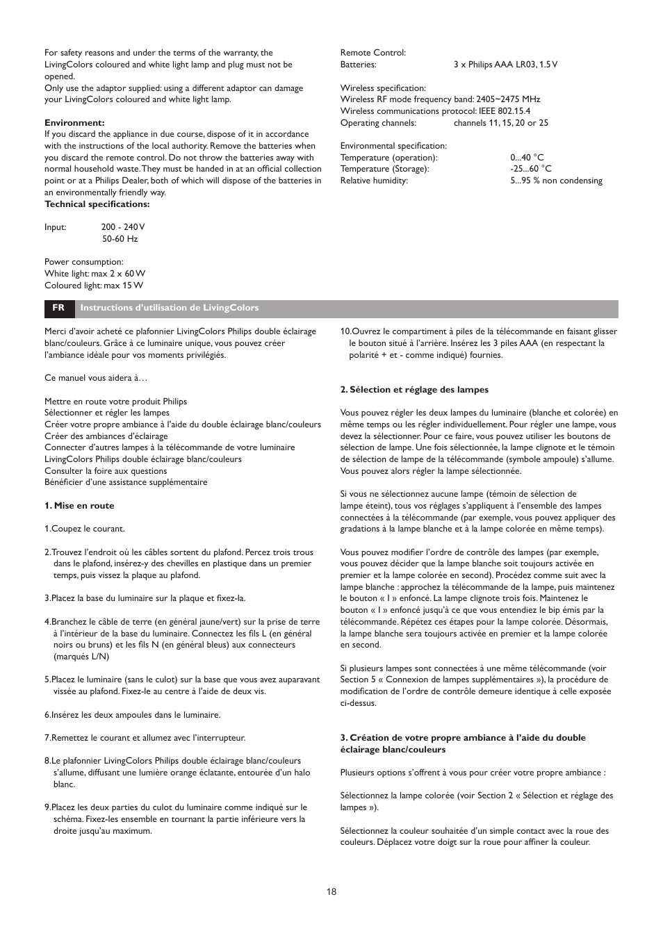 Philips LivingAmbience Plafón User Manual | Page 19 / 112