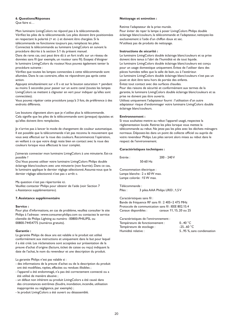Philips LivingAmbience Plafón User Manual | Page 21 / 112