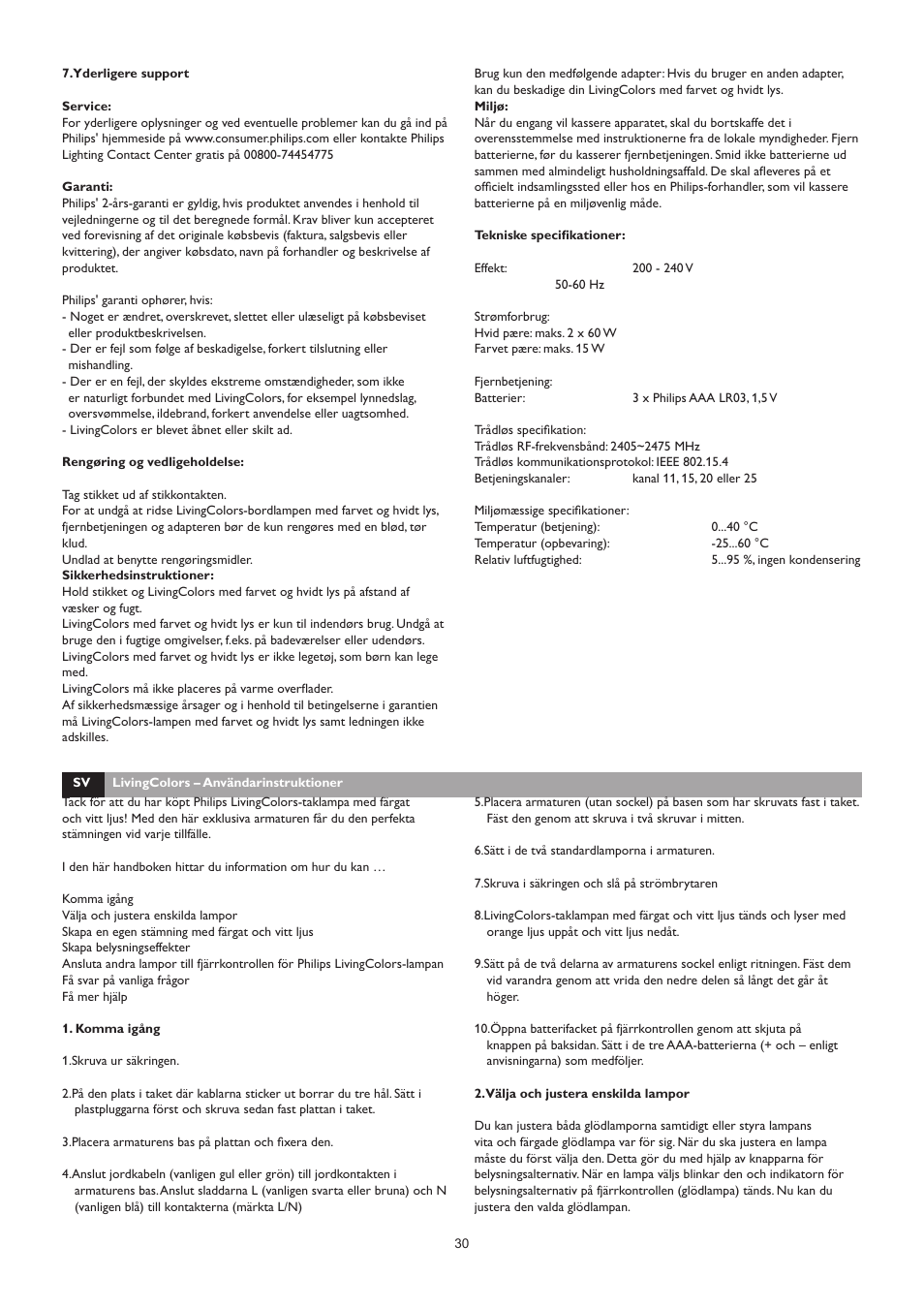 Philips LivingAmbience Plafón User Manual | Page 31 / 112