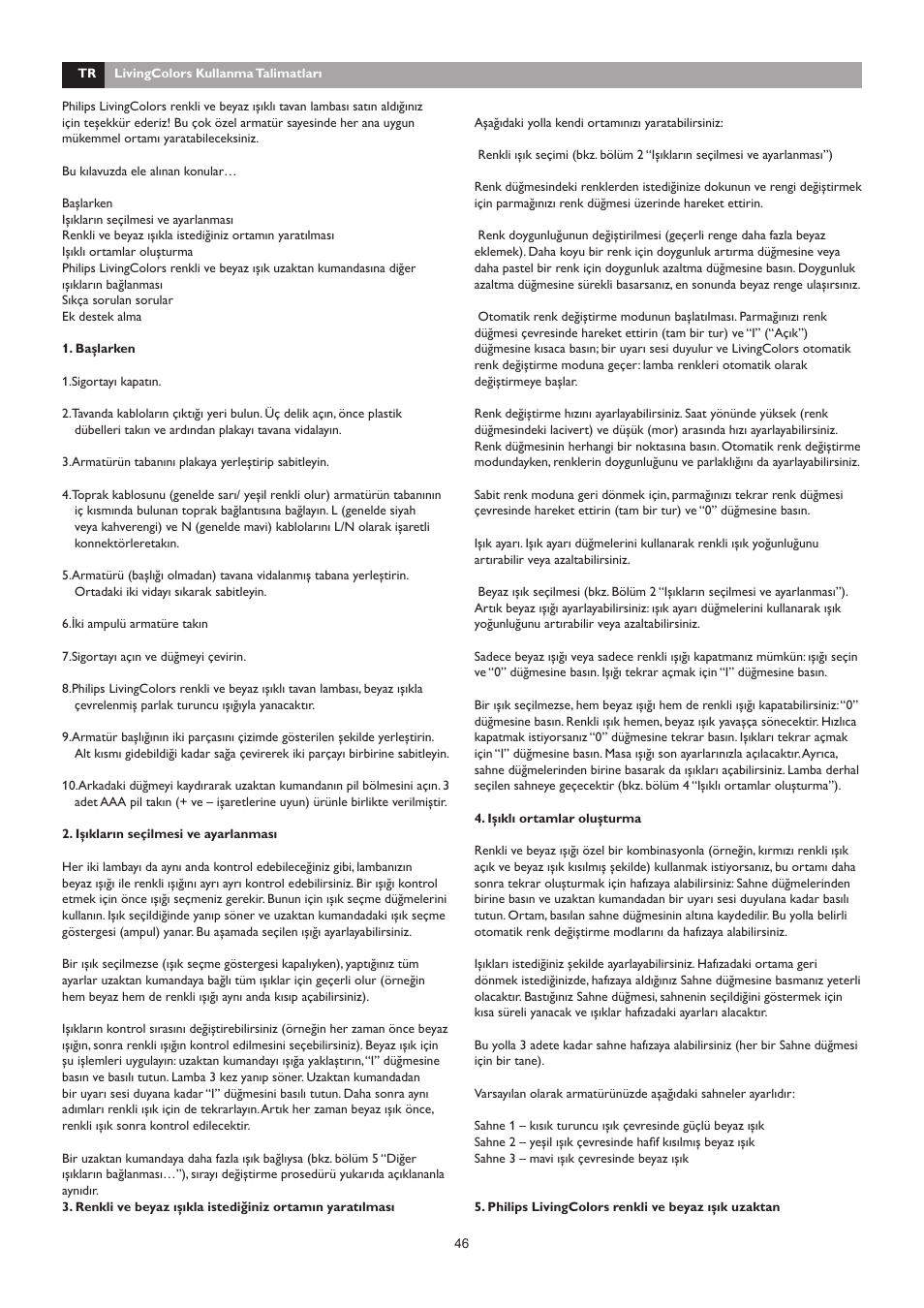 Philips LivingAmbience Plafón User Manual | Page 47 / 112