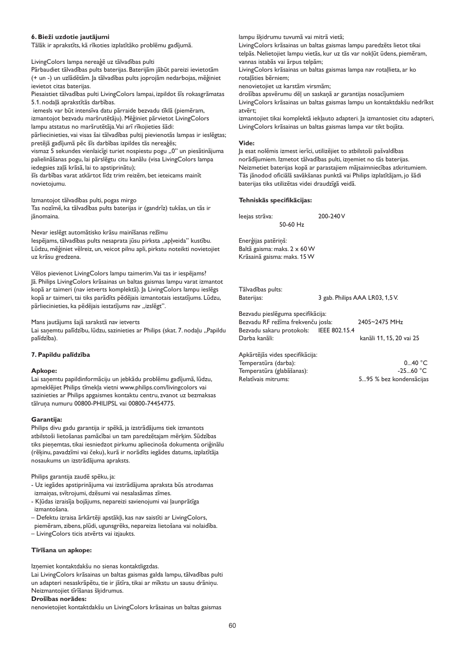 Philips LivingAmbience Plafón User Manual | Page 61 / 112