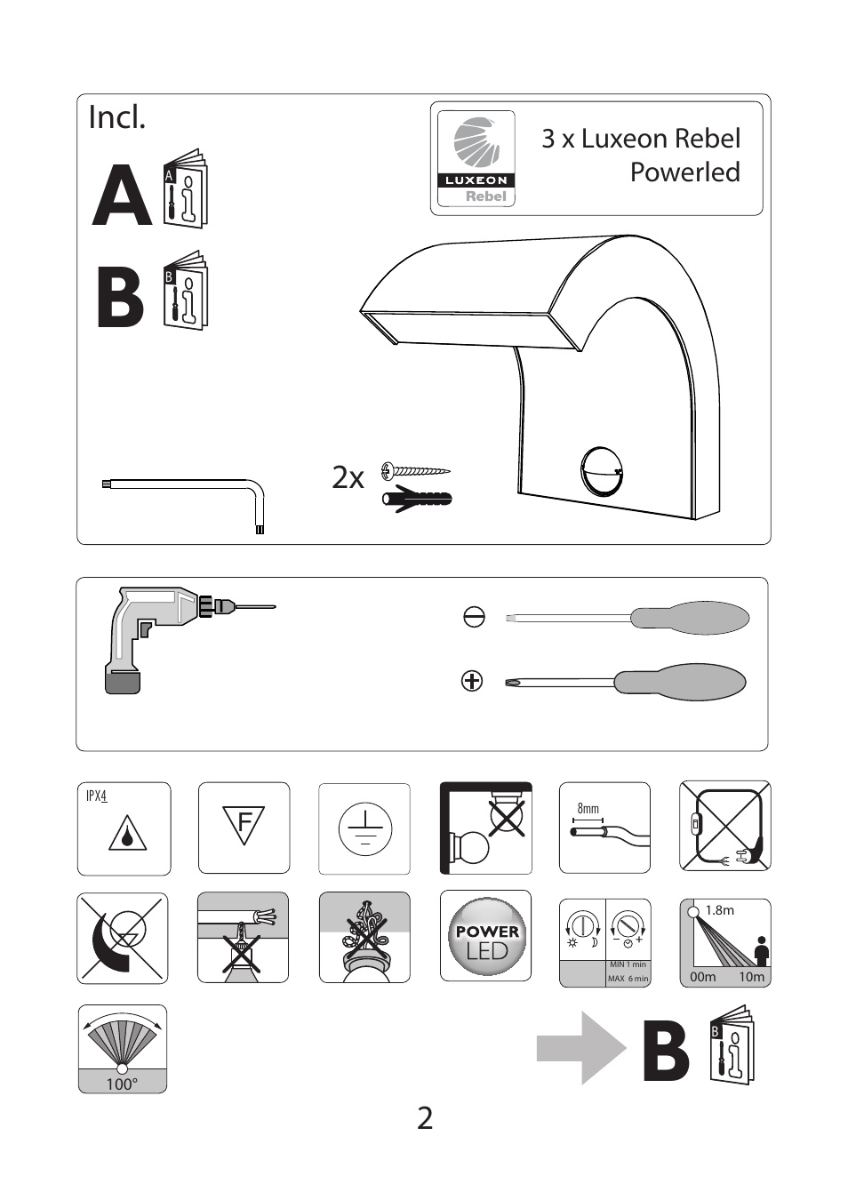 Philips Ledino Aplique User Manual | Page 2 / 8