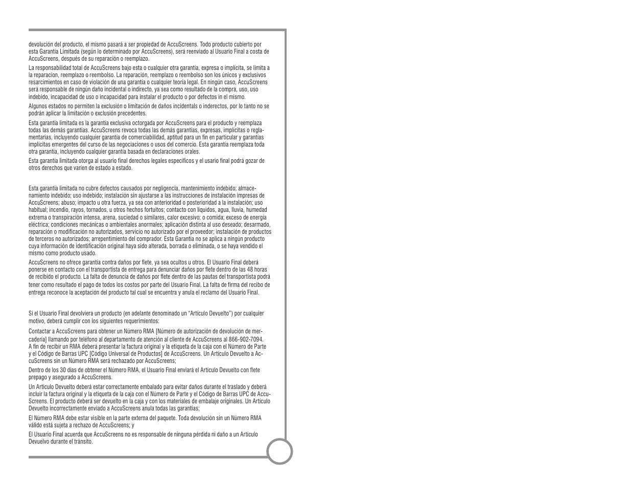 AccuScreens Projector Accessories User Manual | Page 8 / 12