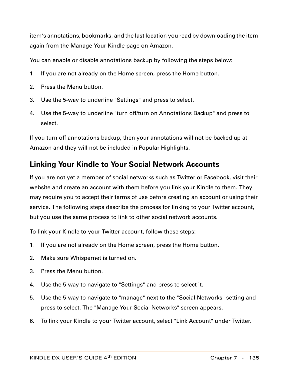 Amazon Technologies KINDLE DX User Manual | Page 135 / 184