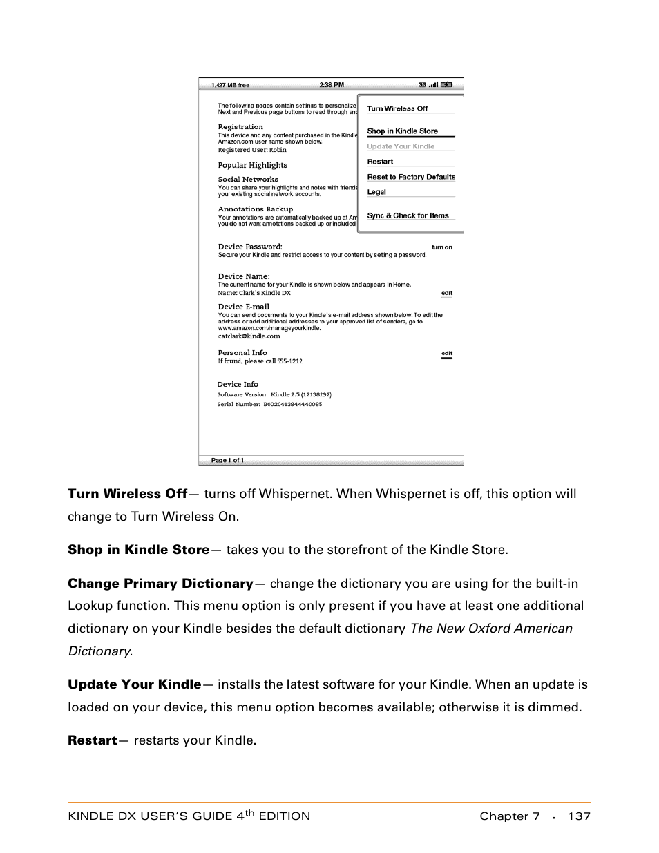 Amazon Technologies KINDLE DX User Manual | Page 137 / 184