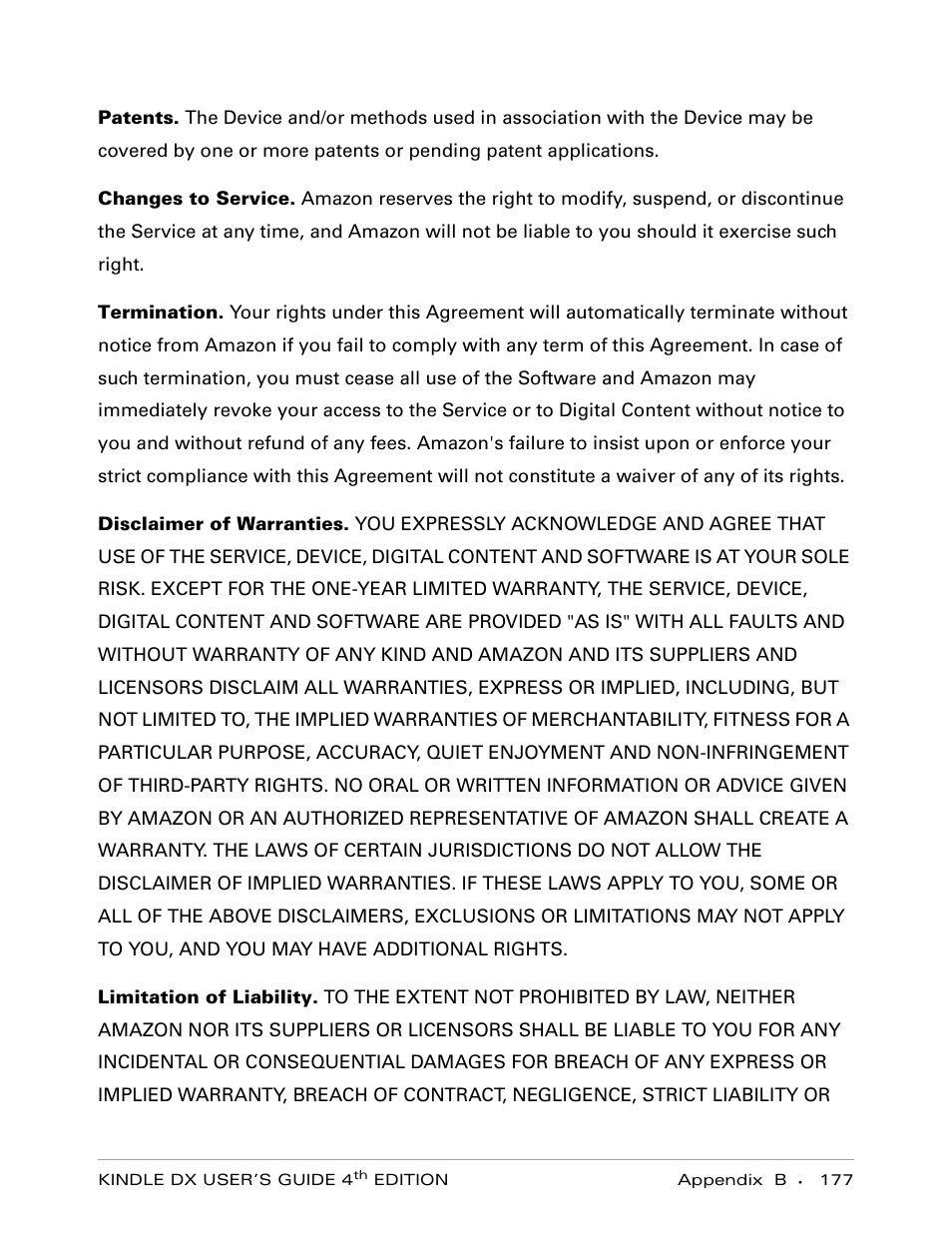 Amazon Technologies KINDLE DX User Manual | Page 177 / 184