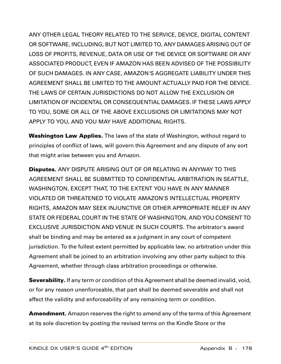 Amazon Technologies KINDLE DX User Manual | Page 178 / 184