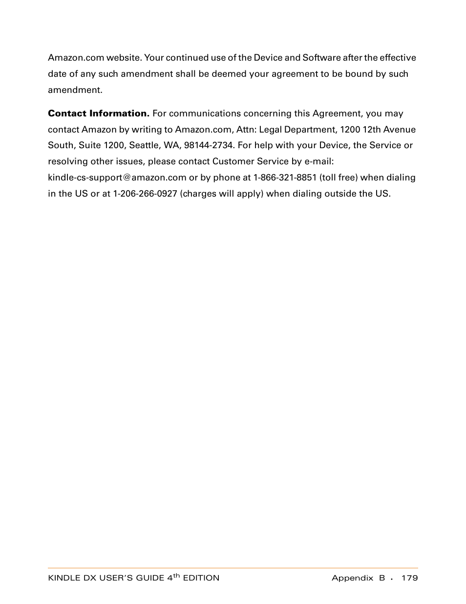 Amazon Technologies KINDLE DX User Manual | Page 179 / 184