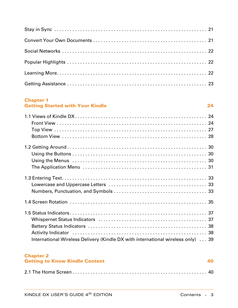 Amazon Technologies KINDLE DX User Manual | Page 3 / 184