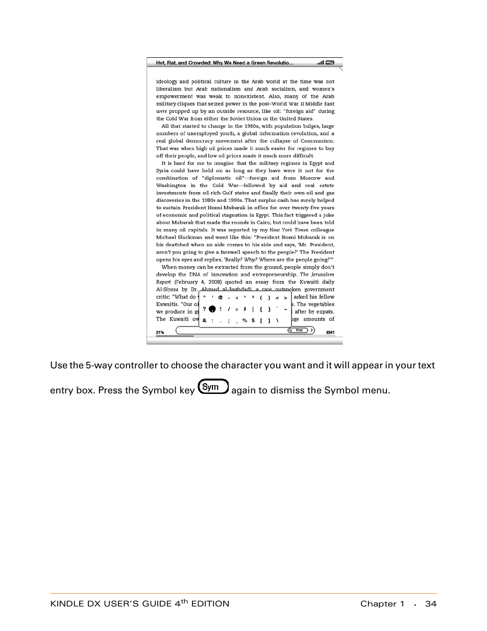 Amazon Technologies KINDLE DX User Manual | Page 34 / 184