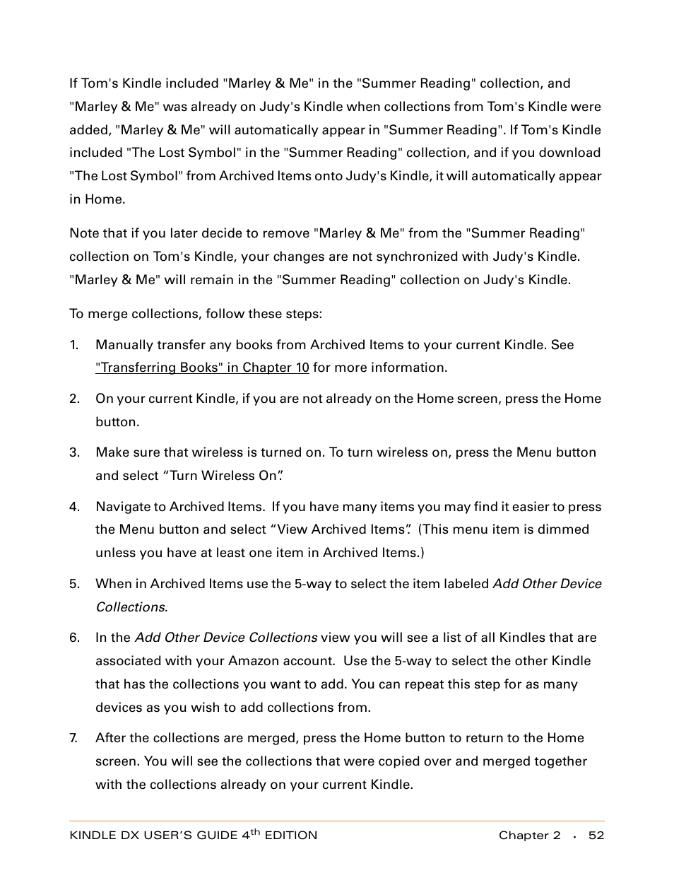 Amazon Technologies KINDLE DX User Manual | Page 52 / 184
