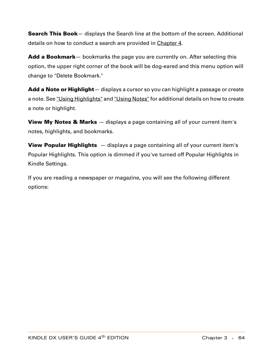 Amazon Technologies KINDLE DX User Manual | Page 64 / 184